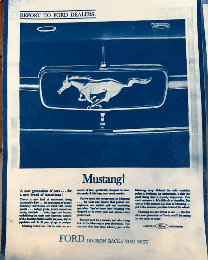 Ford Mustang 1965 front grille honeycomb pattern #BlueprintBlueprintmustang0101