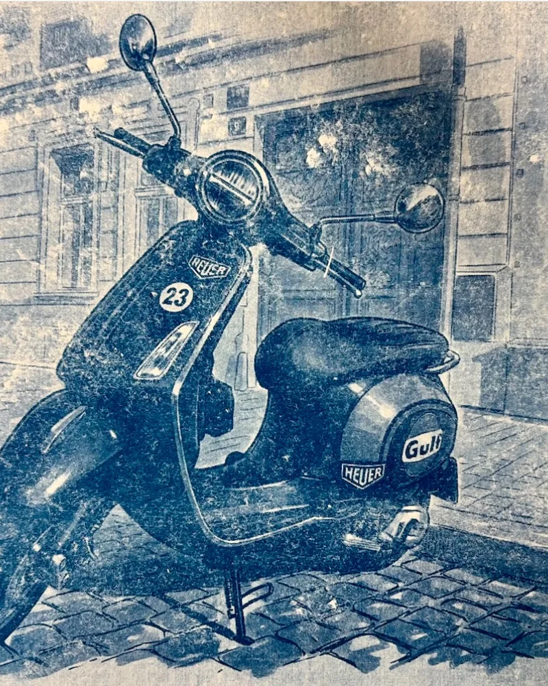Vespa with logos #BlueprintVespaWithLogos01